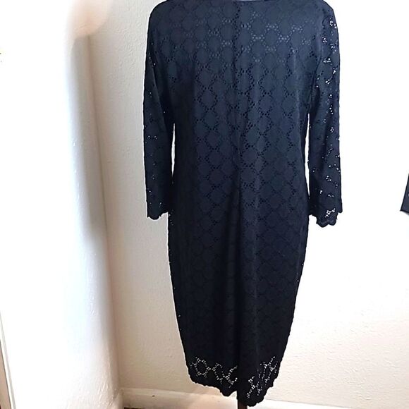 Ronni Nicole Black Eyelet Lace Dress, Size 1X - Picture 9 of 12